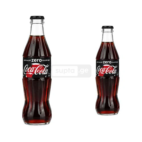 Coca-Cola ZERO-No Sugar in Glass bottle 330ml 1*15pcs